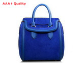 Alexander McQueen Heroine Bag Blue Suede Leather for Sale