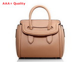 Alexander McQueen Heroine Large Tote Bag Apricot Real Leather for Sale