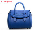 Alexander McQueen Heroine Large Tote Bag Blue Real Leather for Sale