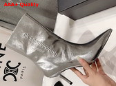 Alexander Wang Delphine Ankle Boot in Silver Leather Replica