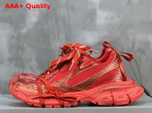 Balenciaga 3XL Sneaker in Red Mesh and Polyurethane Replica