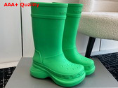 Balenciaga Crocstm Boot in Green Rubber Replica