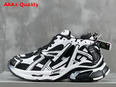 Balenciaga Runner Sneaker Black and White Mesh and Nylon Replica