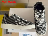 Burberry Check Knit Box Sneakers in Black Replica