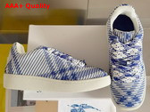 Burberry Check Knit Box Sneakers in Salt for Men Replica