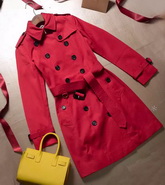 Burberry Chelsea Long Heritage Trench Coat in Parade Red for Sale