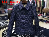 Burberry Diamond Quilted Jacket in Navy Replica