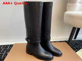 Burberry Leather Boots in Black for Women Replica