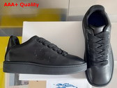 Burberry Leather Box Sneakers in Black Replica