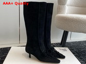 Burberry Suede Storm Boots in Black Replica