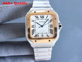 Cartier Santos de Cartier Watch Large Model Automatic Movement Steel and Rose Gold Replica