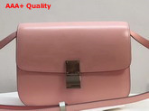Celine Medium Box Bag in Light Pink Box Leather Replica