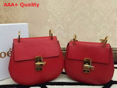 Chloe Drew Bag In Red Grained Leather Replica