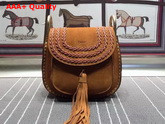 Chloe Hudson Bag in Brown Suede Leather with Tassel Replica