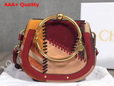 Chloe Small Nile Bracelet Bag in Multicolour Smooth and Suede Calfskin Replica
