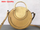 Chloe Small Pixie Bag in Yellow Suede and Smooth Calfskin Replica