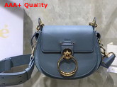 Chloe Small Tess Bag in Baby Blue Shiny and Suede Calfskin Replica