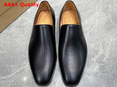 Christian Louboutin Dandelion Loafer in Black Grained Calf Leather Replica