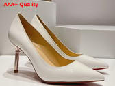 Christian Louboutin Pump in White Patent Leather Replica