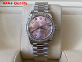 Rolex Datejust 31 Oyster 31mm Oystersteel White Gold and Diamonds Reference 278384 Replica