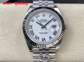 Rolex Datejust 41 Oyster 41mm Oystersteel and White Gold Reference 126334 Replica