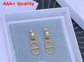 Dior 30 Montaigne Earrings Gold Finish Metal Replica