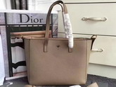 Dior Bee Shopping Bag in Elephant Grey Grained Calfskin For Sale
