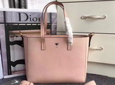 Dior Bee Shopping Bag in Pink Grained Calfskin For Sale