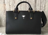Dior D Bee Tote Handbag in Black Smooth Calfskin For Sale
