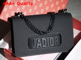 Dior J Adior Flap Bag in Black Calfskin with Black Hardware Replica