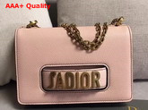 Dior J adior Flap Bag in Pink Grained Calfskin Replica