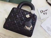 Dior Lily Bag in Black Cannage Lambskin for Sale