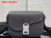 Dior Saddle Messenger Bag Black Grained Calfskin Replica