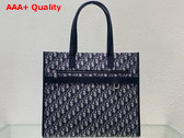 Dior Safari Tote Bag Beige and Black Dior Oblique Jacquard and Grained Calfskin Replica