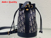 Dior Small Dior Backpack Blue Dior Oblique Jacquard Replica