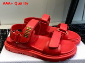 Dioract Sandal in Red Lambskin Replica
