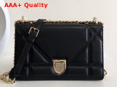 Diorama Bag in Black Quilted Lambskin with Large Cannage Motif Replica