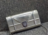 Diorama Wallet On Chain Pouch Metallic Gold for Sale
