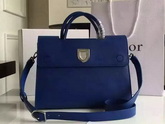Diorever Bag Blue Smooth Calf Leather for Sale