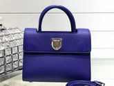 Mini Diorever Bag in Blue Bullcalf Leather for Sale