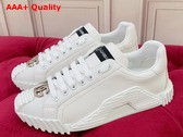Dolce Gabbana Calfskin NS1 Sneakers with DG Logo White Replica