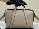 Fendi Boston 365 Bag in Dove Grey Leather Replica