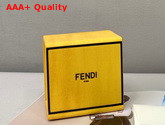 Fendi Box Key Charm Yellow Leather Key Ring Replica
