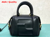 Fendi FF Cube Black Nappa Leather Mini Bag Replica