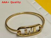 Fendi O Lock Bracelet Gold Colored Bracelet Replica