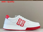 Givenchy G4 Sneakers in White and Red Leather Replica