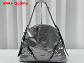 Givenchy Medium Voyou Bag in Silvery Grey Laminated Leather Replica