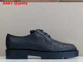 Givenchy Men Derbies in Black 4G Leather Replica