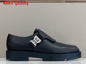 Givenchy Squared Derbies in Black Leather with 4G Buckle Replica