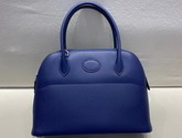 Hermes Bolide 27 Blue Epsom Leather Hand Stitching Replica